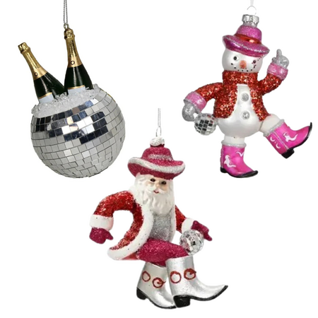 Kerstbal Pakket disco - 3 stuks