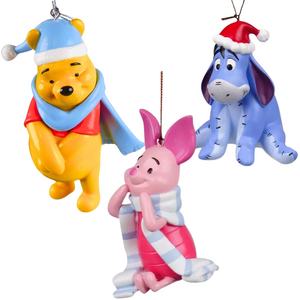 Kerstbal Pakket Disney Pooh en vrienden - 3 stuks