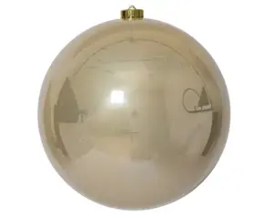 Kerstbal plastic d20cm glans parel