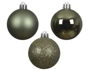 Kerstbalmix plc d3cm 14st rosemarijn - afbeelding 2