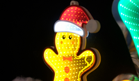 Kerstfiguren verlicht