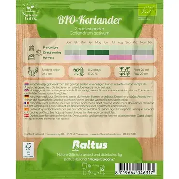 Koriander zaadkoriander bio  50st - afbeelding 2