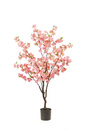Kunstboom Kersen Bloesem Roze 135cm