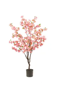 Kunstboom Kersen Bloesem Roze 135cm