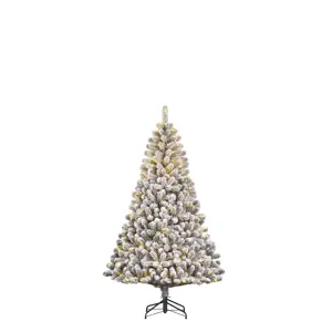 Kunstkerstboom Charlton 200LED d91 x h155cm frosted - afbeelding 1