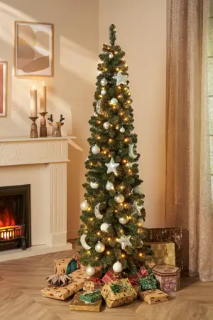 Kunstkerstboom charlton pilar d48xh155cm groen - afbeelding 2