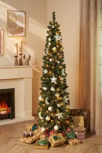Kunstkerstboom charlton pilar d48xh155cm groen - afbeelding 2