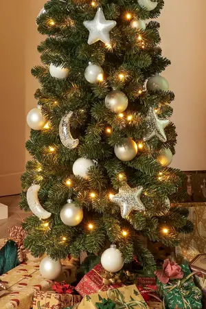 Kunstkerstboom charlton pilar d48xh155cm groen - afbeelding 3