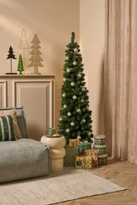 Kunstkerstboom charlton pilar d53xh185cm groen - afbeelding 2