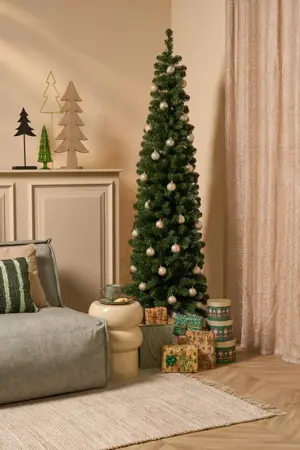 Kunstkerstboom charlton pilar d56xh215cm groen - afbeelding 2