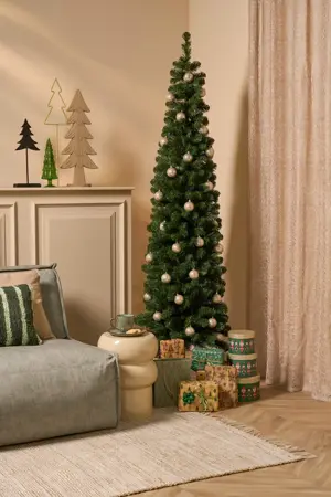 Kunstkerstboom charlton pilar d58xh230cm groen - afbeelding 2