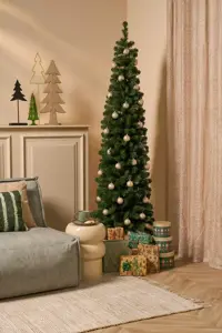 Kunstkerstboom charlton pilar d58xh230cm groen - afbeelding 2