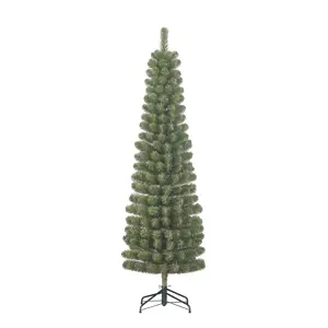 Kunstkerstboom charlton pilar d58xh230cm groen - afbeelding 1