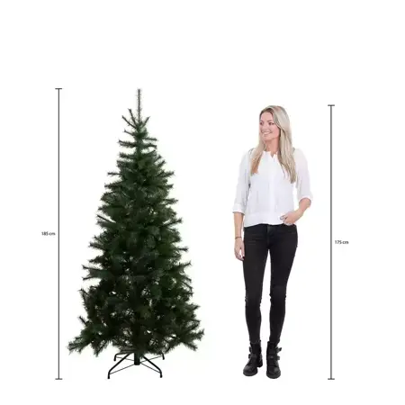 Kunstkerstboom led charlton d115xh185cm groen - afbeelding 4