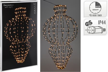 Lantaarn vouwbaar 39X75cm-320LED