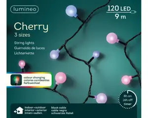 LED Cherry 900cm 120 lichtjes color change - afbeelding 1