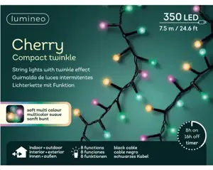 LED cherry lights 750cm zwart soft multi - afbeelding 1