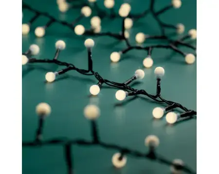 LED cherry lights 750cm zwart warm wit - afbeelding 2