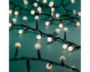 LED cherry lights 750cm zwart warm wit - afbeelding 2