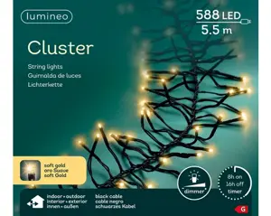 Led cluster 5.5m-588l zwart/soft gold - afbeelding 6