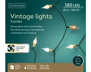 LED vintage lights 18m multi - afbeelding 1