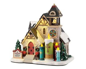 Lemax Candlelight church + 4,5 Volt Adapter