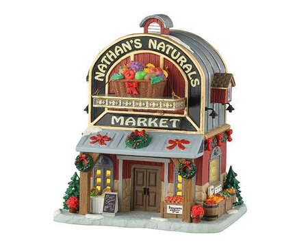 Lemax Nathans naturals market + 4,5 Volt Adapter