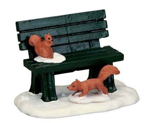 Lemax Park bench in winter