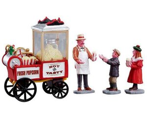 Lemax Popcorn seller