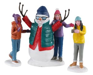 Lemax Snowman selfie