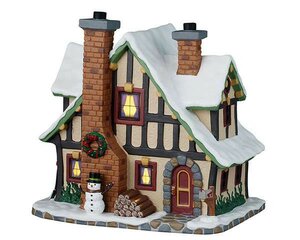 Lemax Winter holiday lodge + 4,5 Volt Adapter