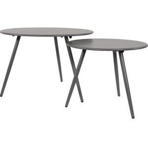 Lesli Living Bijzettafel Rafael Grijs 60cm set