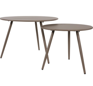 Lesli Living Bijzettafel Rafael Taupe 60cm set