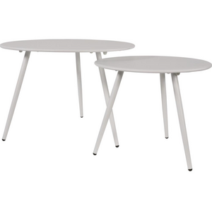 Lesli Living Bijzettafel Rafael Wit 45cm set