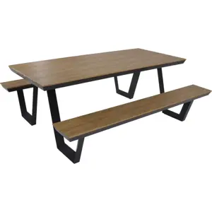 Lesli Living Picknicktafel Rechthoek Arezzo zijkant