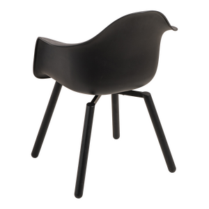 Lesli Living stoel montreux zwart/zwart schuin