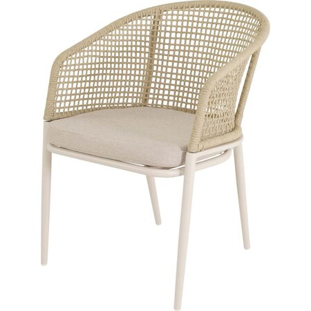 Lesli Living tuinstoel kioto crema beige - afbeelding 1