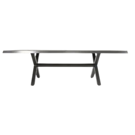 Lesli Living Tuintafel Castilla 2.0 Negro 240cm zijkant