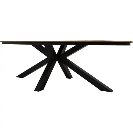 Lesli living Tuintafel Ovaal Arezzo 240cm kruispoot