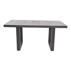 Lesli Living Tuintafel Prato Negro 140cm voorkant