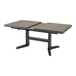 Lesli Living Uittrektafel verstelbaar Murcia Negro 143/183x88x54/74cm - afbeelding 3