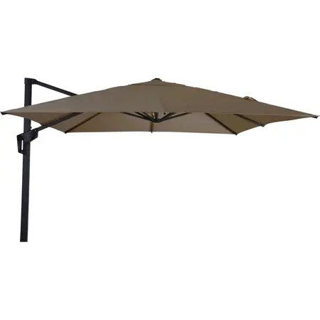 Lesli Living Zweefparasol Libra Taupe 250x250cm