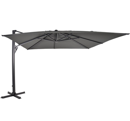 Lesli Living Zweefparasol Taurus Grijs 300x400cm