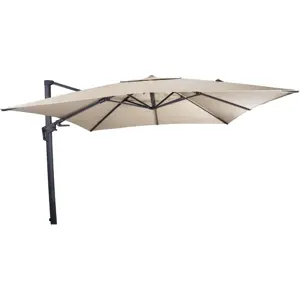 Lesli Living Zweefparasol Virgoflex Ecru 300x300cm