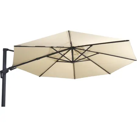 Lesli Living Zweefparasol Virgoflex Ecru 350cm kantelbaar