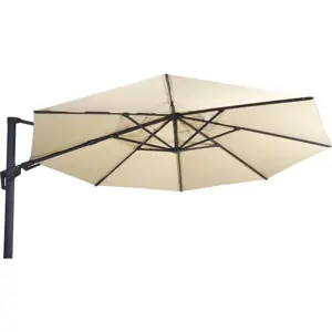 Lesli Living Zweefparasol Virgoflex Ecru 350cm kantelbaar