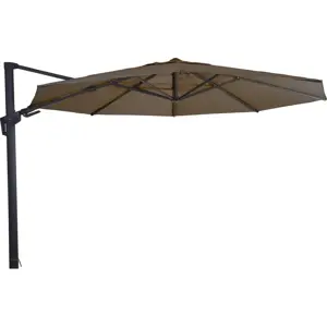 Lesli Living Zweefparasol Virgoflex Taupe 350cm