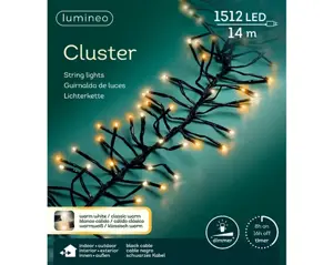 Lumineo Cluster 14m-1512LED zwart/warm wit/klassiek warm - afbeelding 6