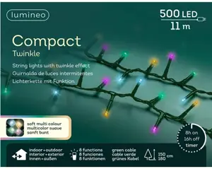 Lumineo Compact 11m-500LED groen/soft multi - afbeelding 6