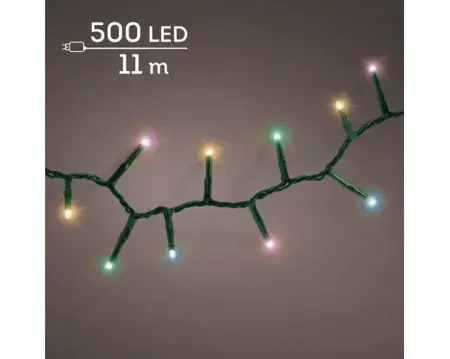 Lumineo Compact 11m-500LED groen/soft multi - afbeelding 3